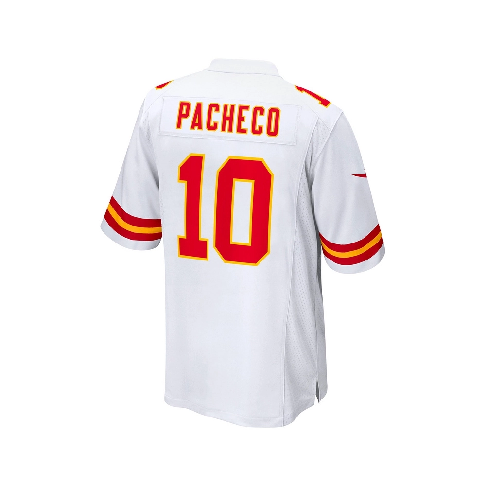 Mens Kansas City Chiefs Isiah Pacheco White Away Game Player Jersey
