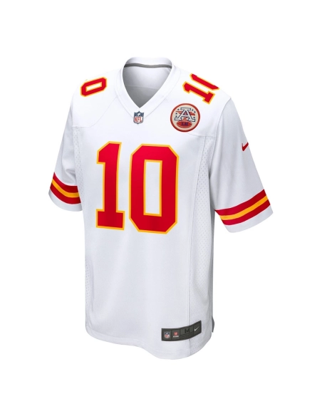 Mens Kansas City Chiefs Isiah Pacheco White Away Game Player Jersey