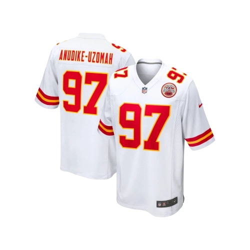 Mens Kansas City Chiefs Felix Anudike-Uzomah White Team Game Jersey