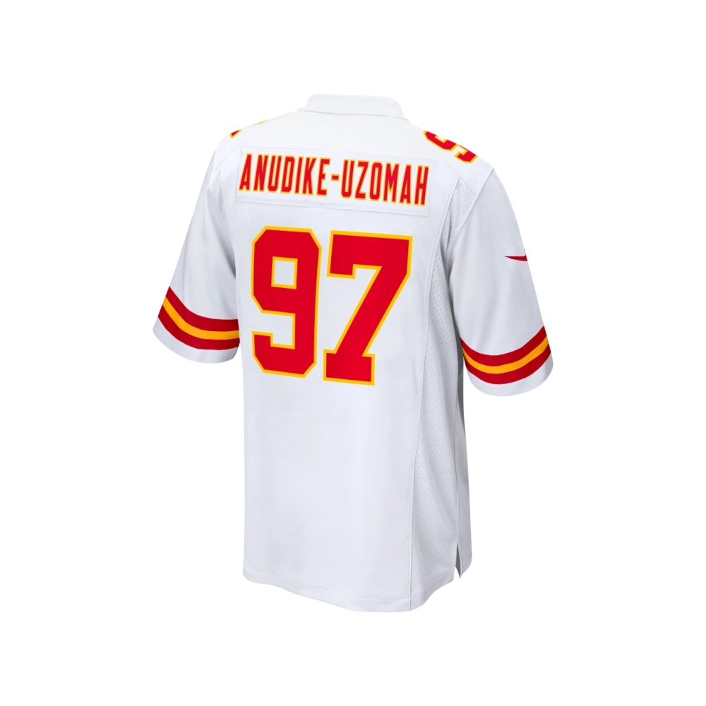 Mens Kansas City Chiefs Felix Anudike-Uzomah White Team Game Jersey