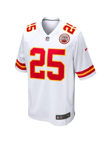 Mens Kansas City Chiefs Clyde Edwards-Helaire White Game Jersey
