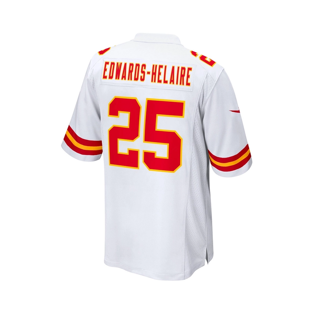 Mens Kansas City Chiefs Clyde Edwards-Helaire White Game Jersey