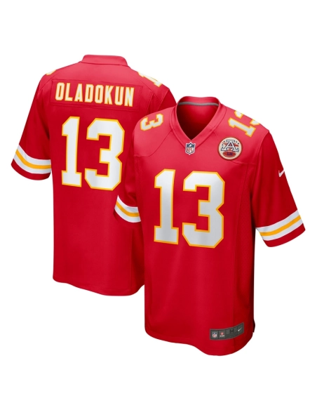 Mens Kansas City Chiefs Chris Oladokun Red Game Jersey