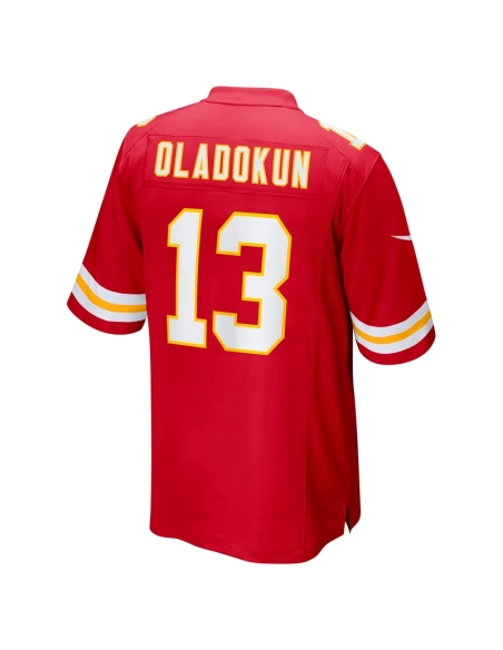Mens Kansas City Chiefs Chris Oladokun Red Game Jersey
