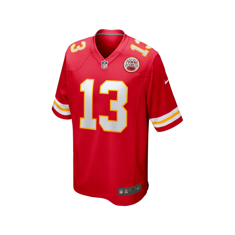 Mens Kansas City Chiefs Chris Oladokun Red Game Jersey