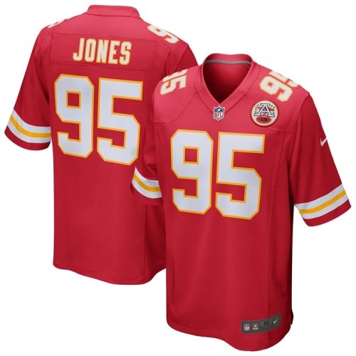 Mens Kansas City Chiefs Chris Jones Red Game Jersey