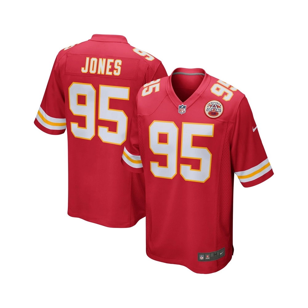 Mens Kansas City Chiefs Chris Jones Red Game Jersey