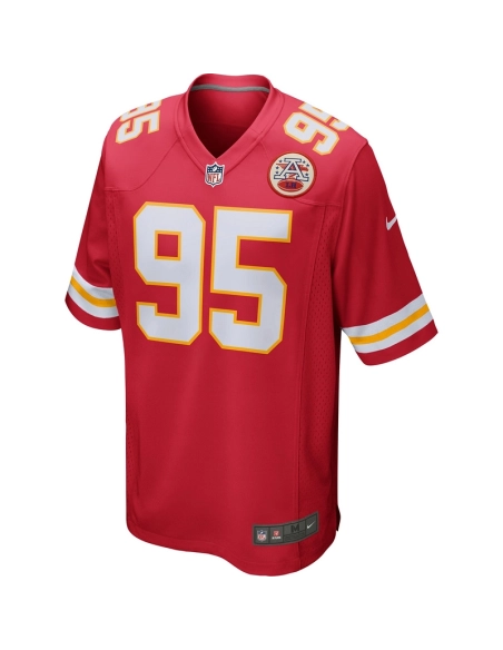 Mens Kansas City Chiefs Chris Jones Red Game Jersey