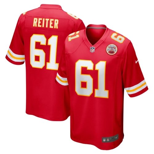 Mens Kansas City Chiefs Austin Reiter Red Game Player Jersey