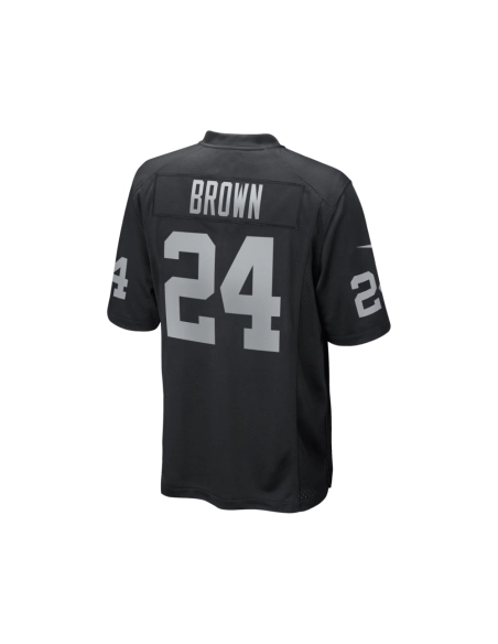 Mens Las Vegas Raiders Willie Brown Black Game Retired Player Jersey