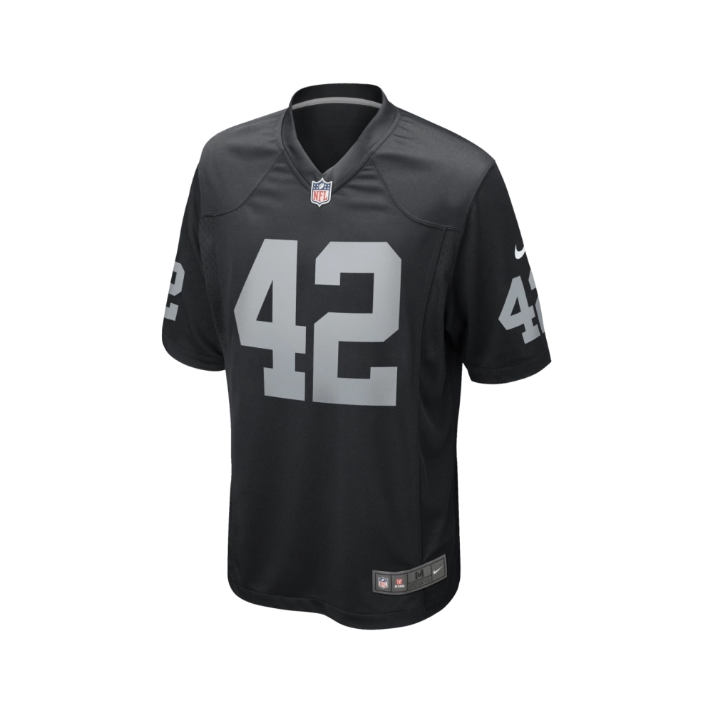 Mens Las Vegas Raiders Ronnie Lott Black Game Retired Player Jersey