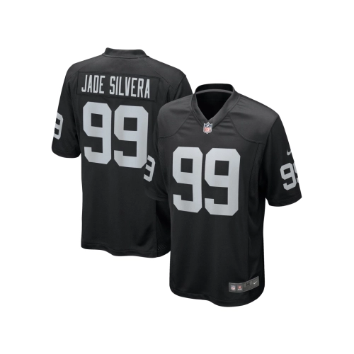 Mens Las Vegas Raiders Nesta Jade Silvera Black Team Game Jersey