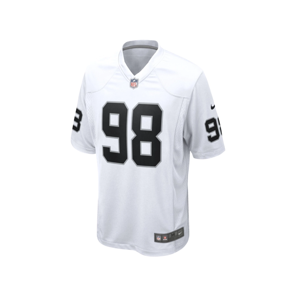 Mens Las Vegas Raiders Maxx Crosby White Game Jersey