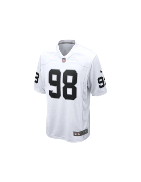 Mens Las Vegas Raiders Maxx Crosby White Game Jersey