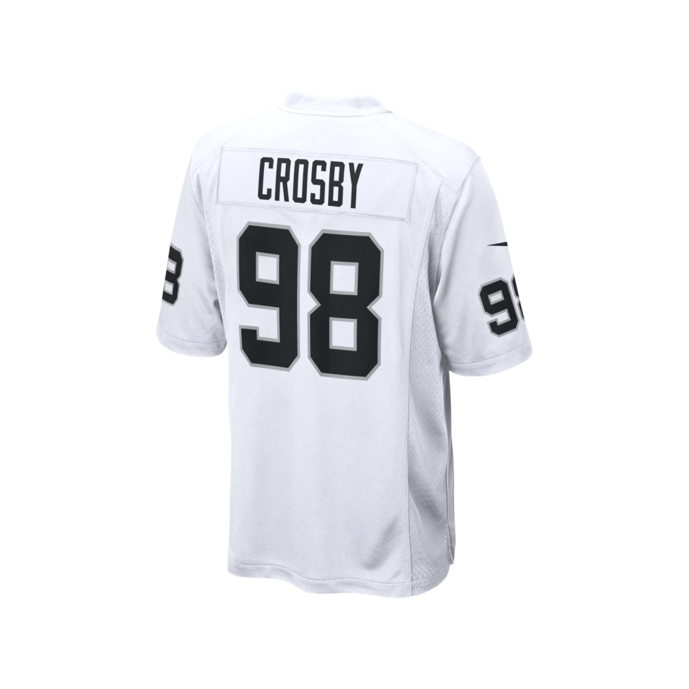 Mens Las Vegas Raiders Maxx Crosby White Game Jersey