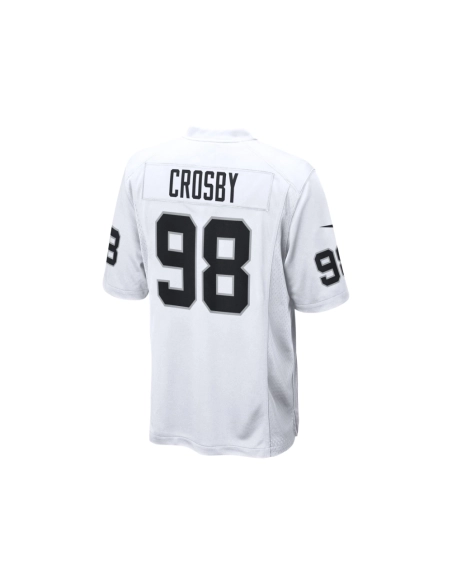 Mens Las Vegas Raiders Maxx Crosby White Game Jersey