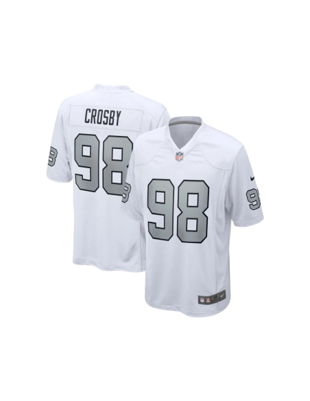 Mens Las Vegas Raiders Maxx Crosby White Alternate Game Jersey