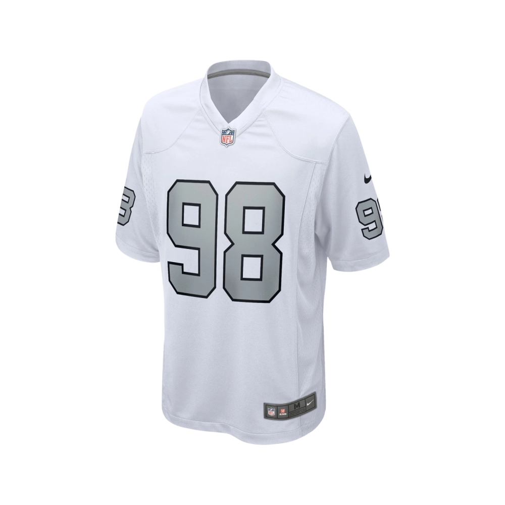 Mens Las Vegas Raiders Maxx Crosby White Alternate Game Jersey