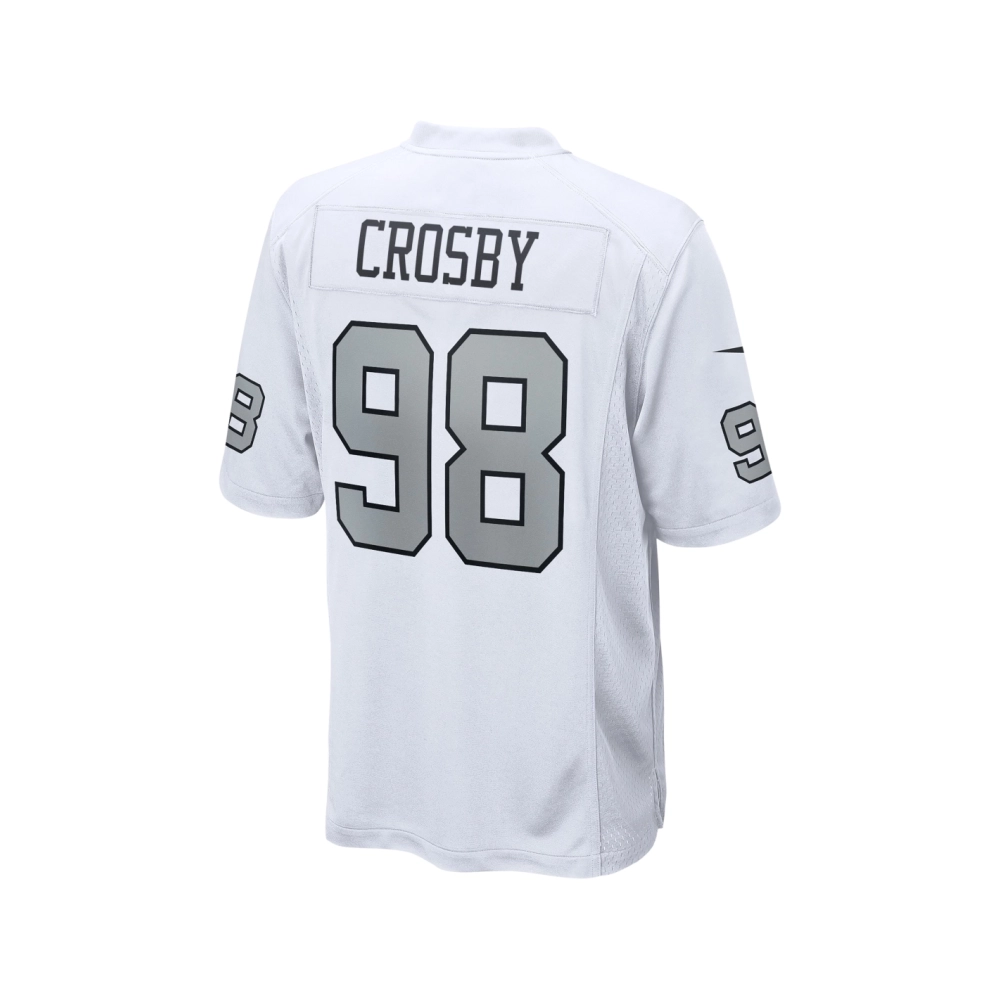 Mens Las Vegas Raiders Maxx Crosby White Alternate Game Jersey