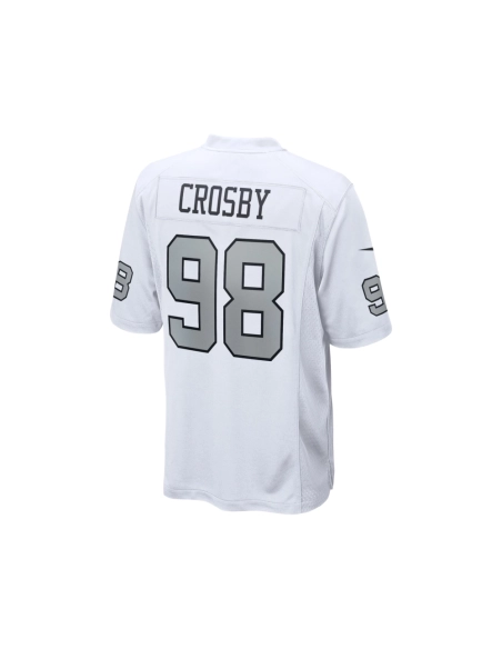 Mens Las Vegas Raiders Maxx Crosby White Alternate Game Jersey
