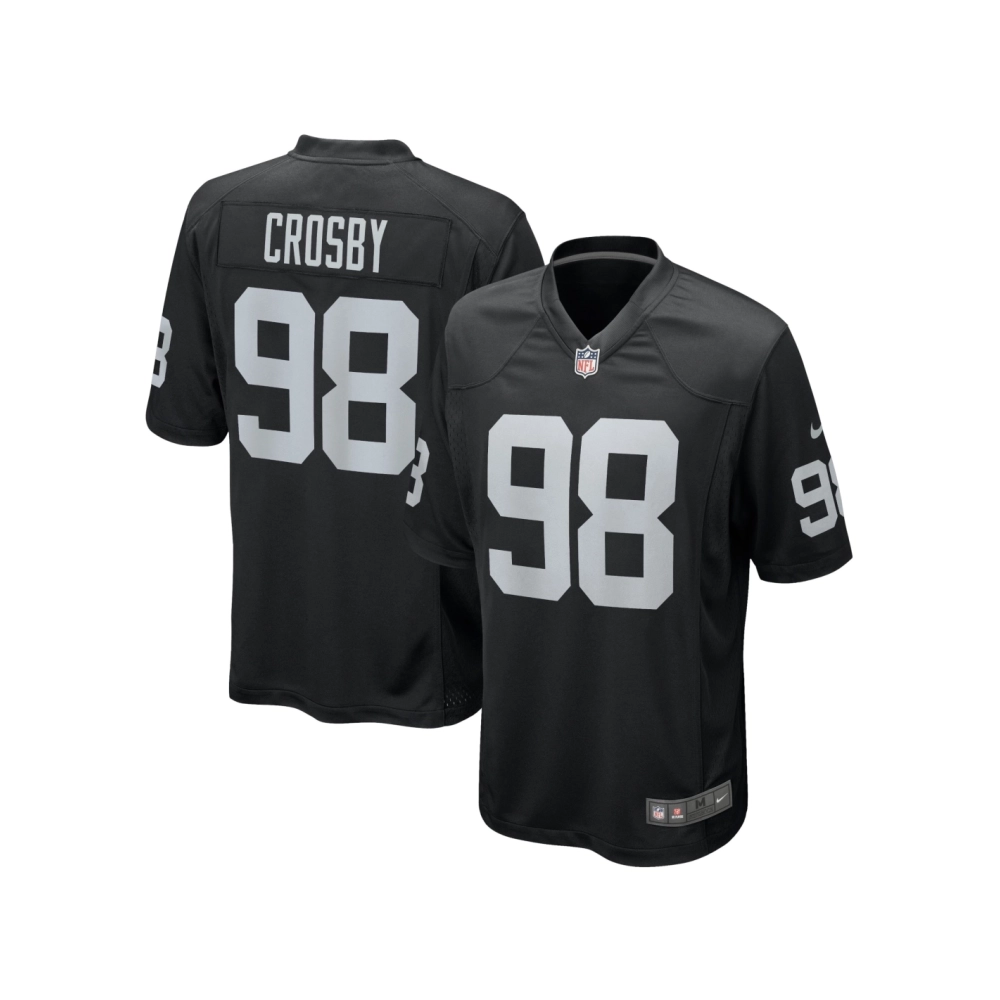 Mens Las Vegas Raiders Maxx Crosby Black Game Jersey