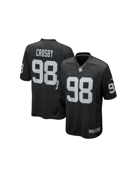 Mens Las Vegas Raiders Maxx Crosby Black Game Jersey