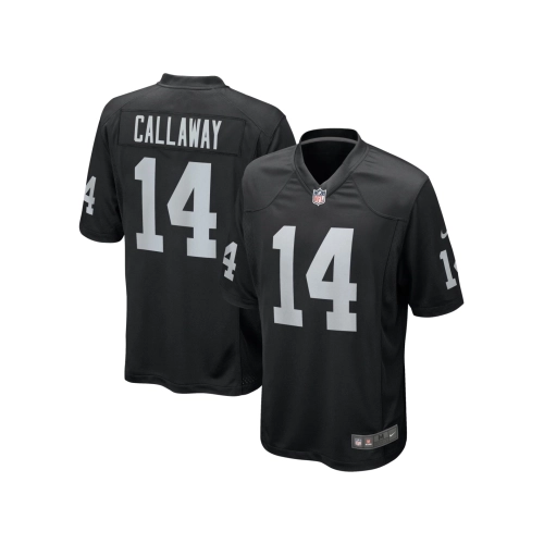 Mens Las Vegas Raiders Marquez Callaway Black Team Game Jersey