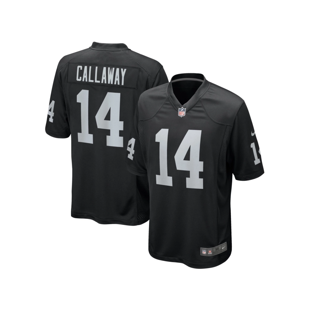 Mens Las Vegas Raiders Marquez Callaway Black Team Game Jersey