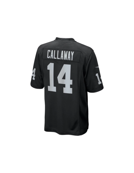 Mens Las Vegas Raiders Marquez Callaway Black Team Game Jersey