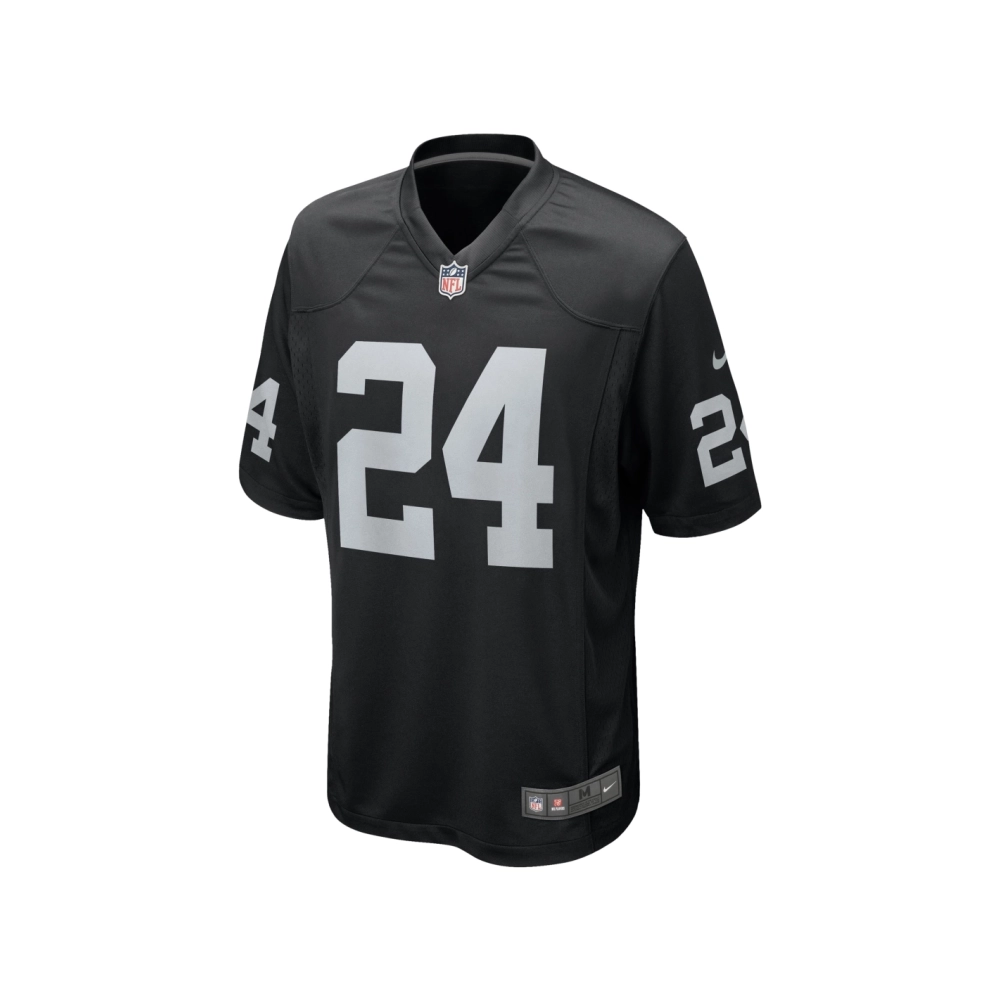 Mens Las Vegas Raiders Marcus Peters Black Team Game Jersey