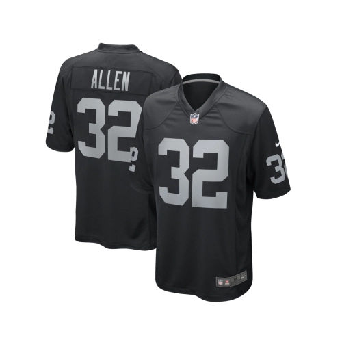 Mens Las Vegas Raiders Marcus Allen Black Game Retired Player Jersey