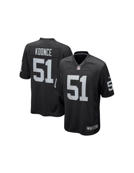 Mens Las Vegas Raiders Malcolm Koonce Black Game Jersey