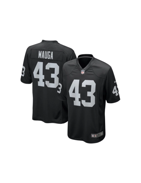 Mens Las Vegas Raiders Kanai Mauga Black Team Game Jersey