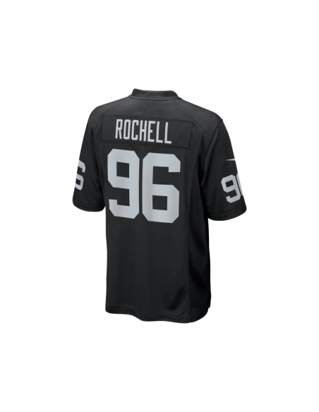 Mens Las Vegas Raiders Isaac Rochell Black Team Game Jersey