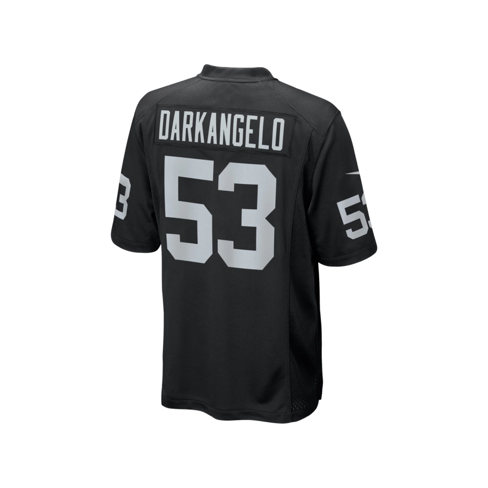 Mens Las Vegas Raiders Isaac Darkangelo Black Team Game Jersey