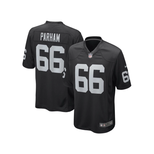 Mens Las Vegas Raiders Dylan Parham Black Game Player Jersey
