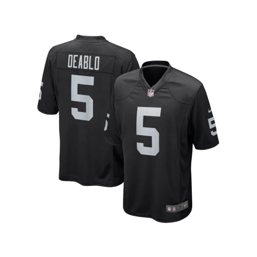 Mens Las Vegas Raiders Divine Deablo Black Player Game Jersey