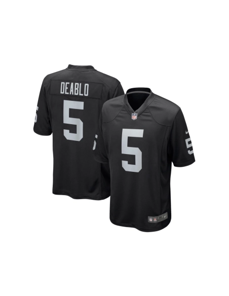 Mens Las Vegas Raiders Divine Deablo Black Player Game Jersey