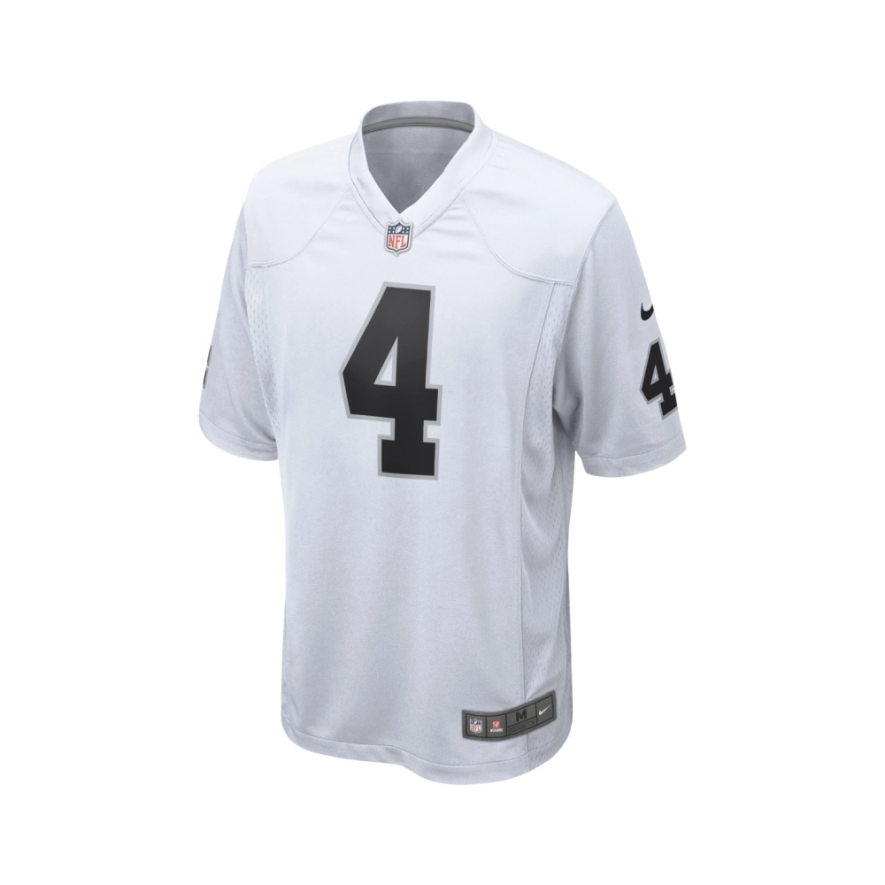 Mens Las Vegas Raiders Derek Carr White Game Jersey