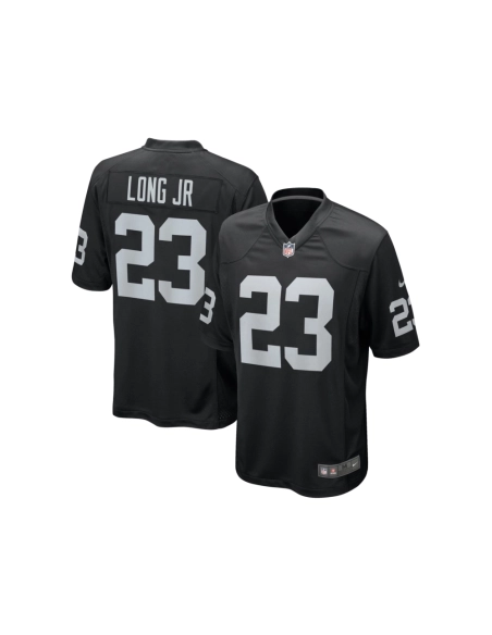 Mens Las Vegas Raiders David Long Jr. Black Team Game Jersey