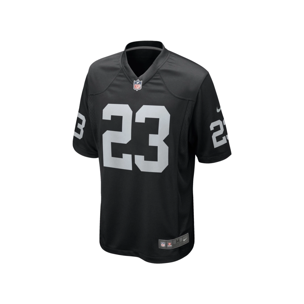 Mens Las Vegas Raiders David Long Jr. Black Team Game Jersey