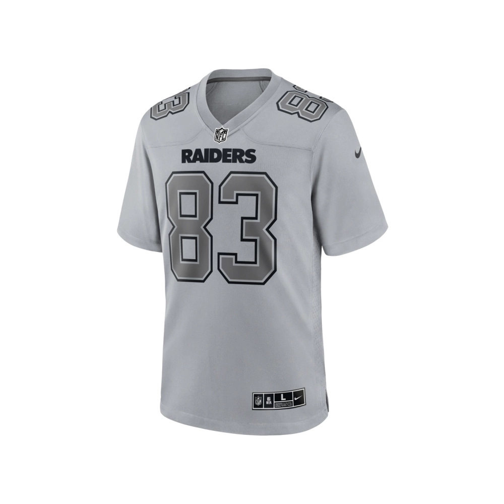 Mens Las Vegas Raiders Darren Waller Gray Atmosphere Fashion Game Jersey