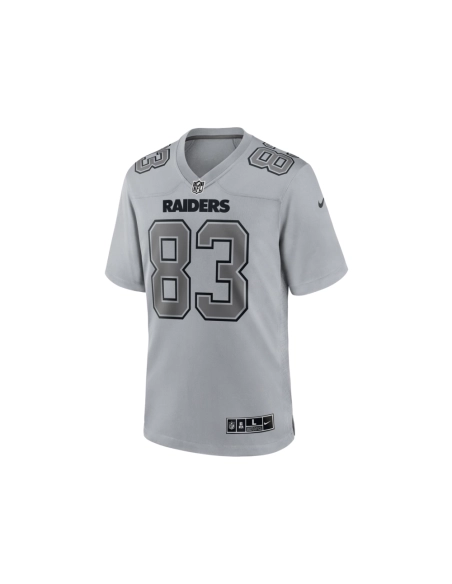 Mens Las Vegas Raiders Darren Waller Gray Atmosphere Fashion Game Jersey