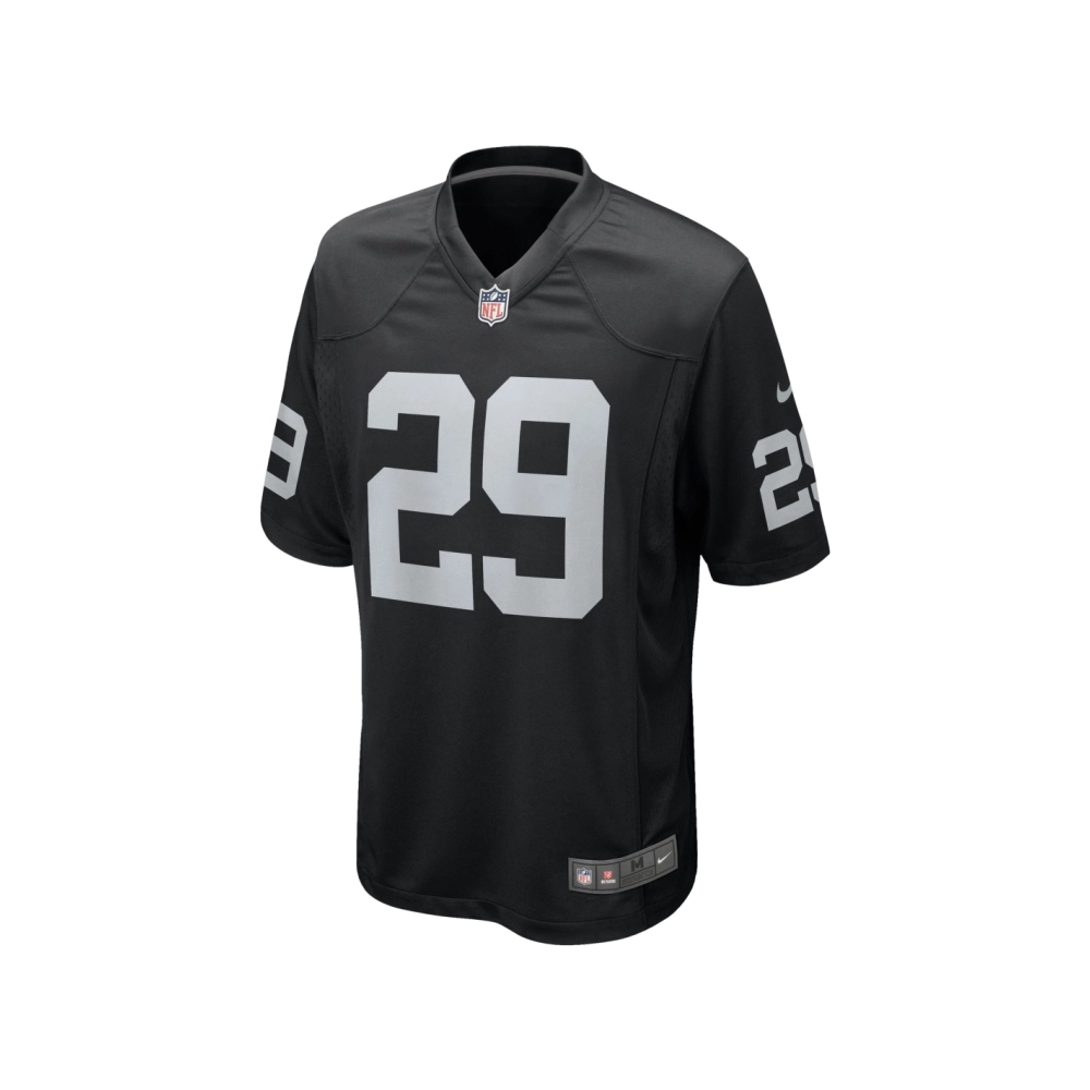 Mens Las Vegas Raiders Christopher Smith II Black Team Game Jersey