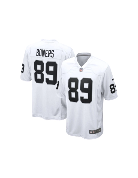 Mens Las Vegas Raiders Brock Bowers White Game Jersey