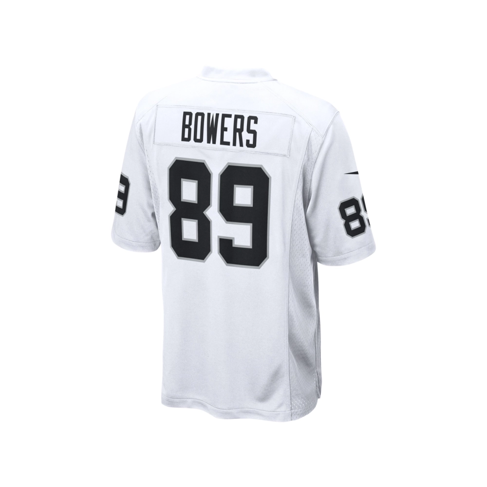 Mens Las Vegas Raiders Brock Bowers White Game Jersey