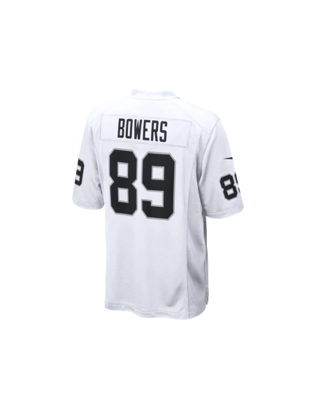 Mens Las Vegas Raiders Brock Bowers White Game Jersey