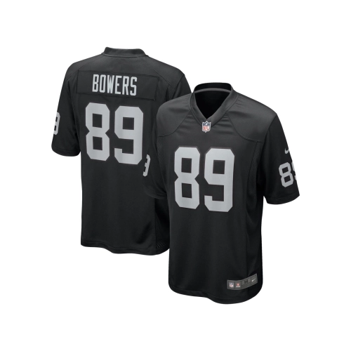 Mens Las Vegas Raiders Brock Bowers Black 2024 NFL Draft First Round Pick Player Game Jersey