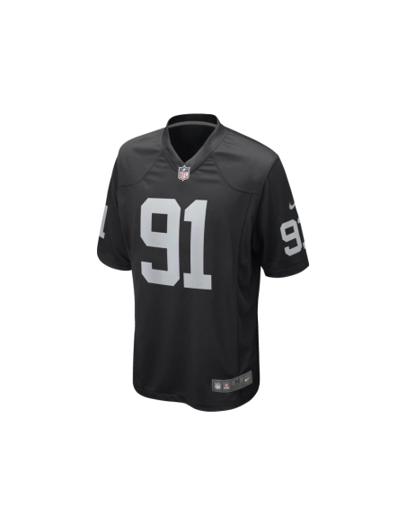 Mens Las Vegas Raiders Bilal Nichols Black Game Player Jersey