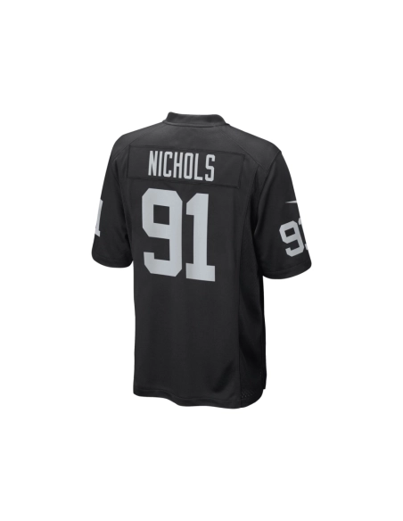 Mens Las Vegas Raiders Bilal Nichols Black Game Player Jersey